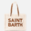 Bolso tote Saint Barth blanco peluche